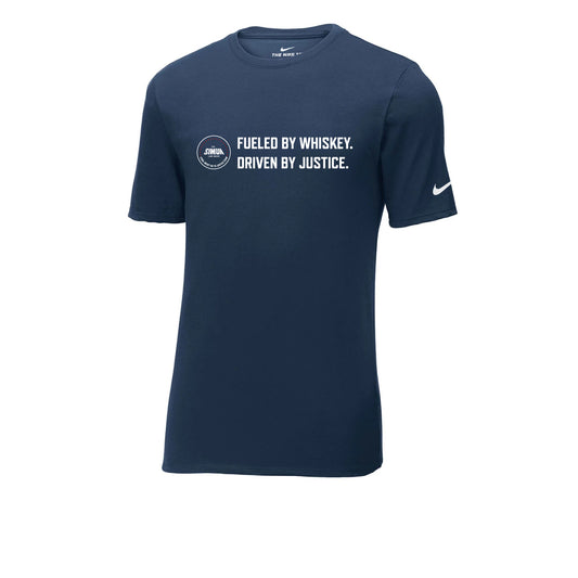 "Fueled by Whiskey, Driven by Justice" Men's T-Shirt