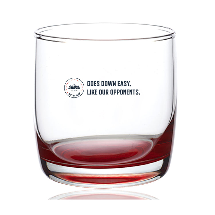 "Goes Down Easy, Like Our Opponents" Whiskey Glass