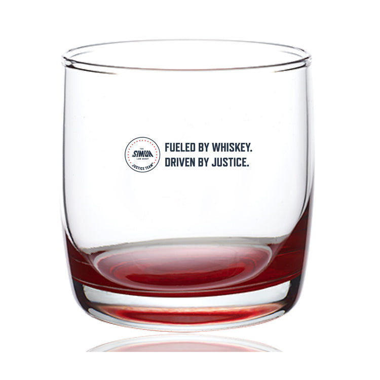 "Fueled by Whiskey, Driven by Justice" Whiskey Glass