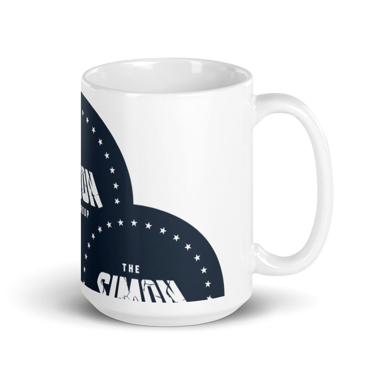 White glossy mug